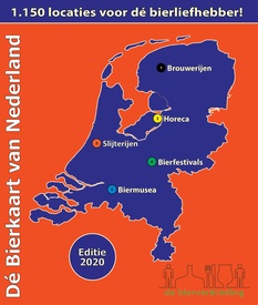 Wegenkaart - landkaart De Bierkaart van Nederland | De Bierverbinding