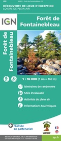 Wandelkaart Forêt de Fontainbleau - Boulderlocaties | IGN - Institut Géographique National