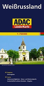 Wegenkaart - landkaart Weissrussland- Wit Rusland - Belarus | ADAC