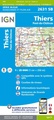Wandelkaart - Topografische kaart 2631SB Thiers | IGN - Institut Géographique National
