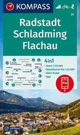Wandelkaart 31 Radstadt - Schladming - Flachau | Kompass