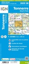 Topografische kaart - Wandelkaart 2820SB Tonnerre | IGN - Institut Géographique National