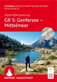 Wandelgids Alpenüberquerung GR 5: Genfersee - Mittelmeer | Rother Bergverlag