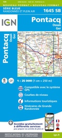 Topografische kaart - Wandelkaart 1645SB Pontacq - Ossun - Ger | IGN - Institut Géographique National