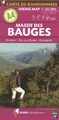 Wandelkaart A4 Massif des Bauges  | Rando Editions