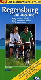 Fietskaart ADFC Regionalkarte Regensburg und Umgebung | BVA BikeMedia
