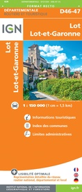 Wegenkaart - landkaart 721334 Lot - Lot-et-Garonne | IGN - Institut Géographique National