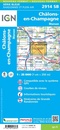 Wandelkaart - Topografische kaart 2914SB Marson, Châlons-en-Champagne | IGN - Institut Géographique National