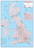 Wandkaart Groot-Brittannië met postcodes | Papier | 84 x 119 cn | Maps International