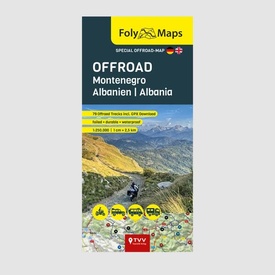 Wegenkaart - landkaart Foly Maps OFFROAD Montenegro | Albanien | TVV Touristik Verlag