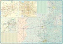 Wegenkaart - landkaart Oklahoma & Texas | ITMB