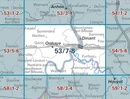 Topografische kaart - Wandelkaart 53/7-8 Topo25 Dinant | NGI - Nationaal Geografisch Instituut
