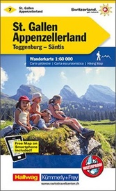 Wandelkaart 07 St. Gallen - Appenzellerland | Kümmerly & Frey