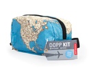 Toilettas met wereldkaart - Map Dopp Kit | Kikkerland