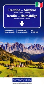 Wegenkaart - landkaart 03 Trentino - Sudtirol, Zuid Tirol | Kümmerly & Frey