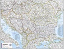 Wegenkaart - landkaart Balkan+ vlaggen | National Geographic