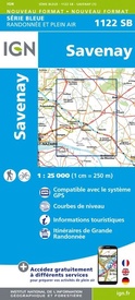 Topografische kaart - Wandelkaart 1122SB Savenay | IGN - Institut Géographique National