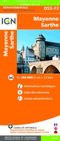 Wegenkaart - landkaart 721338 Mayenne - Sarthe | IGN - Institut Géographique National