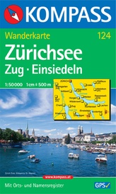 Wandelkaart 124 Zürichsee | Kompass