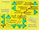 Wandelkaart 696 Keschtnweg Sentiero del castagno | Kompass