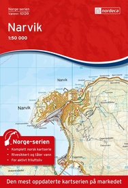 Wandelkaart - Topografische kaart 10139 Norge Serien Narvik | Nordeca
