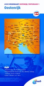 Wegenkaart - landkaart Wegenkaart 1. Oostenrijk | ANWB Media