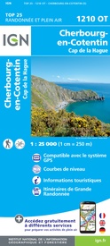 Wandelkaart - Topografische kaart 1210OT Cherbourg-en-Cotentin, Cap de la Hague | IGN - Institut Géographique National