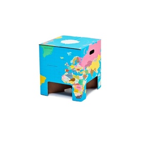 Dutch Design Chair Kruk - Wereldkaart 