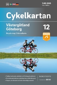 Fietskaart 12 Cykelkartan Västergötland - Göteborg | Norstedts