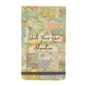 Notitieboekje Vintage Map Collage Flip Notebook | Sass & Belle