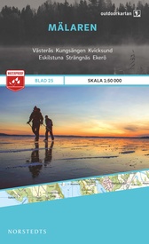 Wandelkaart 25 Outdoorkartan Mälaren | Norstedts