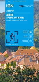 Wandelkaart 3325OT Arbois / Salins-les-Bains / Forêt Domaniale de la Joux | IGN - Institut Géographique National