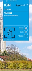 Wandelkaart 3316 SB - Serie Bleue Vézelise / Colombey-les-Belles | IGN - Institut Géographique National