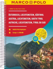 Wegenatlas Oostenrijk, Liechtenstein, Zuid Tirol (Italie) | Marco Polo