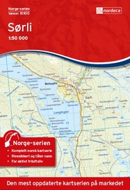 Wandelkaart - Topografische kaart 10100 Norge Serien Sørli | Nordeca