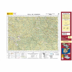 Topografische kaart 76 MT50 Pola de Somiedo | CNIG - Instituto Geográfico Nacional1