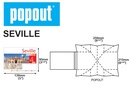 Stadsplattegrond Popout Map Sevilla | Compass Maps