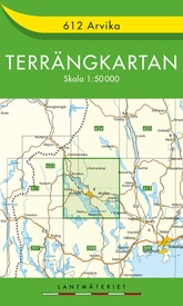 Wandelkaart 612 Terrängkartan Arvika | Lantmäteriet