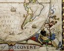 Historische wereldkaart Western hemisphere - westelijk halfrond, 51 x 46 cm | National Geographic