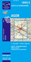 Wandelkaart - Topografische kaart 1840E SB - Serie Bleue Agen | IGN - Institut Géographique National