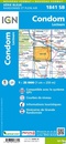 Topografische kaart - Wandelkaart 1841SB Condom | IGN - Institut Géographique National