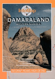 Wegenkaart - landkaart Damaraland western Namibia - Namibië | Infomap