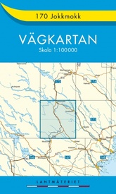 Wegenkaart - landkaart 170 Vägkartan Jokkmokk  | Lantmäteriet