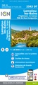 Wandelkaart - Topografische kaart 2543OT Lamalou-les-Bains, Olargues, Roquebrun, Le Caroux, PNR du Haut Languedoc | IGN - Institut Géographique National