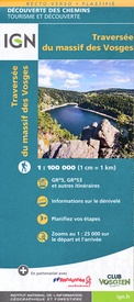 Wandelkaart Traversée du Massif des Vosges GR5 - GR53 Vogezen | IGN - Institut Géographique National