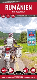 Wegenkaart - landkaart MoTourMaps Rumänien Auto- und Motorradkarte | Motourmedia