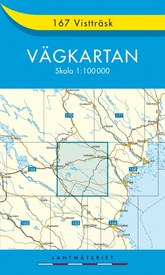 Wegenkaart - landkaart 167 Vägkartan Visttrask - Vistträsk | Lantmäteriet