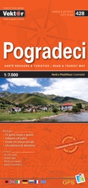 Stadsplattegrond 428 Pogradeci | Vektor