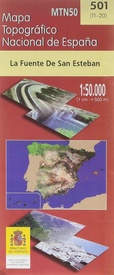Topografische kaart 501 MT50 La Fuente de San Esteban | CNIG - Instituto Geográfico Nacional1