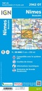 Wandelkaart - Topografische kaart 2942OT Nîmes | IGN - Institut Géographique National